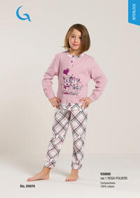 PIGIAMA BAMBINA M/L V20005 Tellini S.r.l. Wholesale Clothing